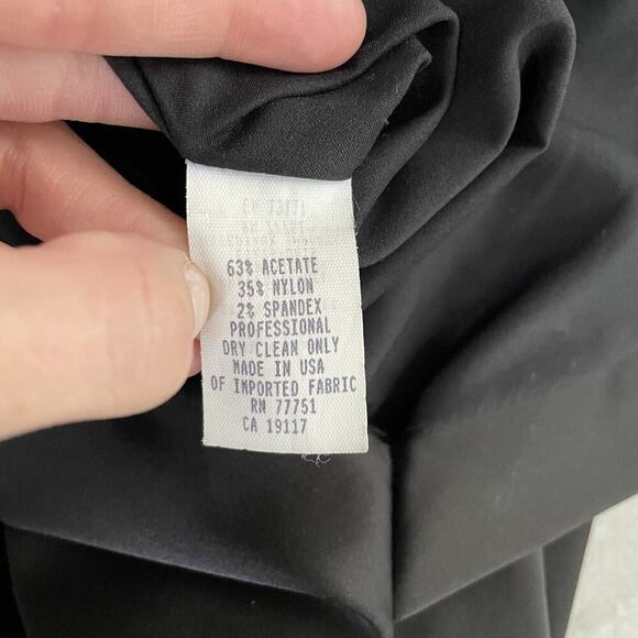 Betsey Johnson Vintage 90s Pencil Dress Size 8 M Black Y2K Whimsigoth Goth USA - Picture 10 of 16